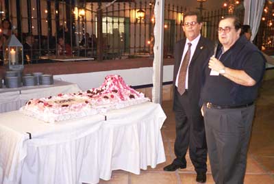 D.Jesús Martínez Millán, Presidente de CAAVE y D. Bienvenido Saavedra, Director General del Hotel Fariones